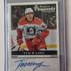 Tim Washe 2025-26 Parkhurst Hockey Penworks Rookies Auto - pikkukuva 1