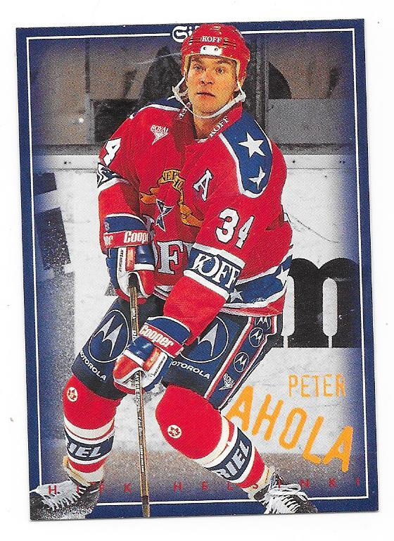 1996-97 Sisu Redline #3 Peter Ahola  HIFK