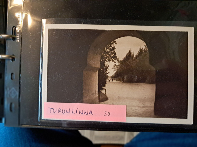 Turun linna,  kulkematon vanha kortti.