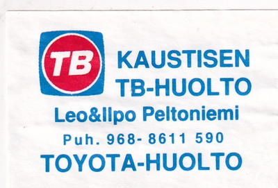 Kaustinen, Kaustisen TB-huolto Oy     s10/3
