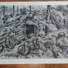 Jatkosota Korsuntuhoojat Sotapiirros Lindeberg 1942 - pikkukuva 1