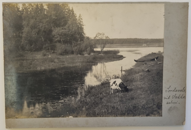 Sortavala Vakkosalmi, postikortti originaali+nega+postkortti