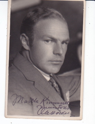 VANHA Valokuva Suomalainen Näyttelijä + Nimmari 1930-l