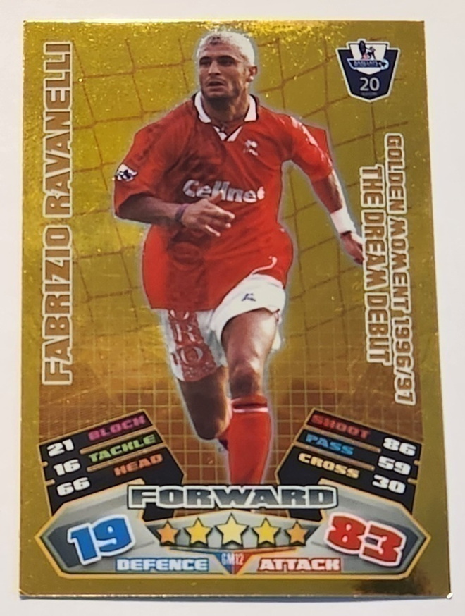 Fabrizio Ravanelli jalkapallokortti Match Attax 2011/12