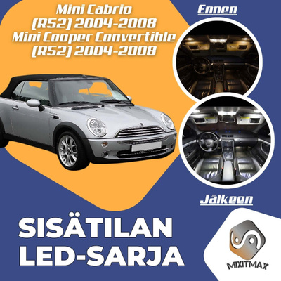 Mini Cabrio (R52) Sisätilan LED-sarja 9-osainen