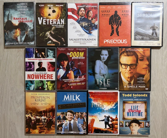 DVD-paketti 13 kpl – Draamaa & laatuelokuvia