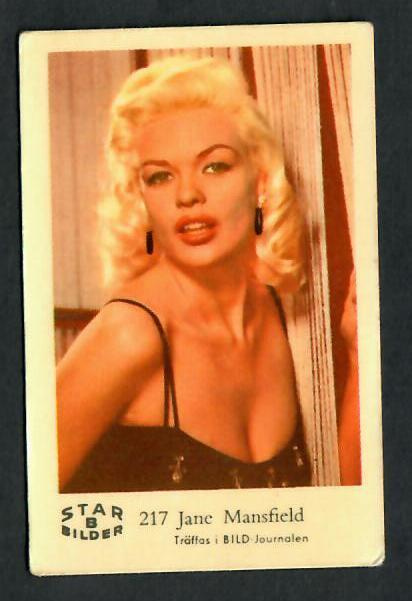 Keräilykuva - Jayne Mansfield Star B Bilder 217