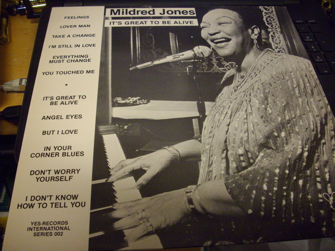 LP : Mildred Jones : It's Great to Be Alive ( YES-LP 002 )