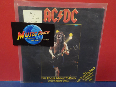 AC/DC - For Those About To Rock M-/EX+ 7" SINGLE