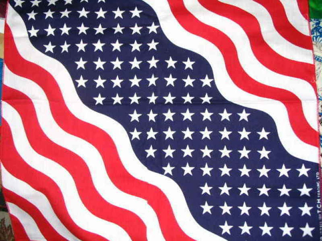 Bandanahuivi, USA-lippu , käyttämätön ***