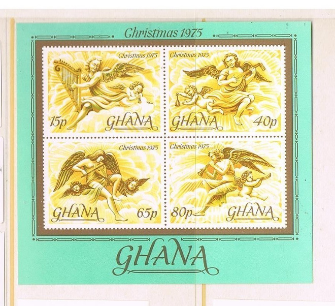 Ghana 1975 - Joulu Christmas ++ blokki