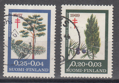 1967-1969 Tuberkuloosi pyöröleimatut