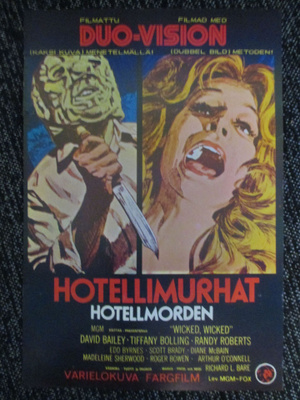 Hotellimurhat (1973) - vanha elokuvajuliste - Duo-Vision!
