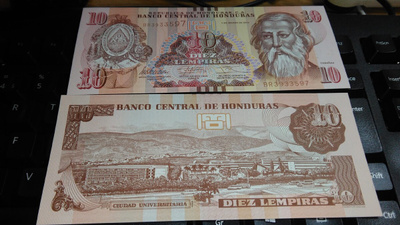 Honduras 10 Lempira 2014 P99 UNC