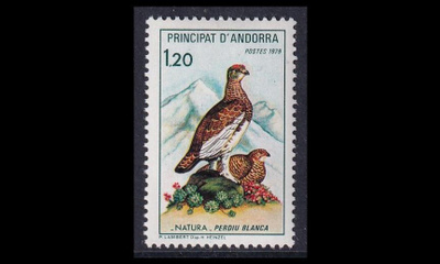 Andorra Fr 296 ** Luonnonsuojelu pyreneidenkiiruna (1979)