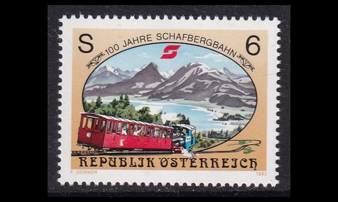 Itävalta 2104 ** Schafbergin rautatie 100v (1993)