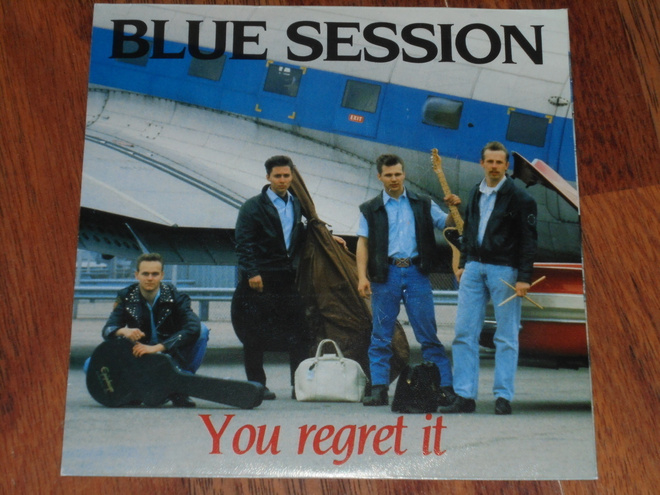 7" BLUE SESSION - You Regret It - single 1990 rockabilly NM