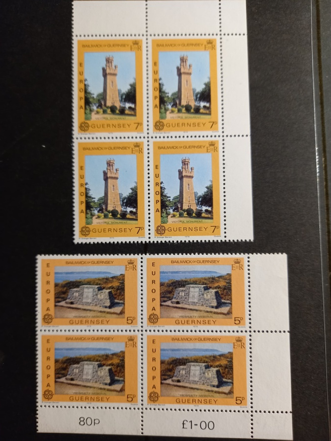 GUERNSEY EUROPA CEPT sarja 1978 4löt **
