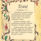 kortti ** Etunimi Lea Veikko Sakari Toni ym - eril. tammikuu - pikkukuva 5