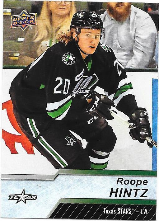 2018-19 AHL Upper Deck #62 Roope Hintz Texas Stars HIFK