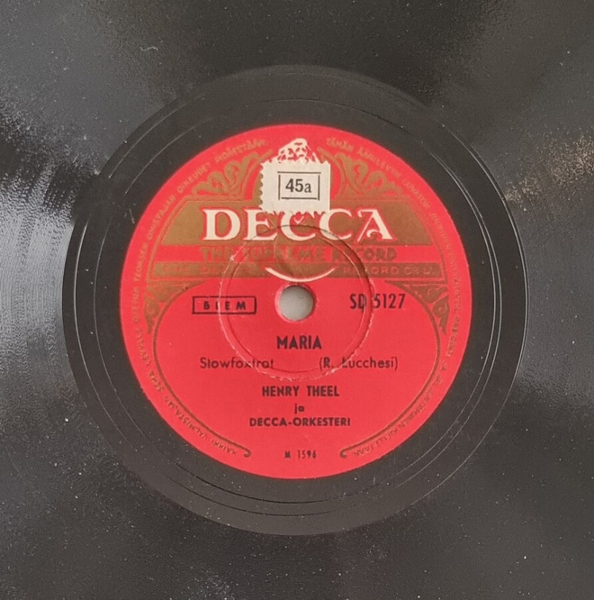 Savikiekko 1951 - Henry Theel - Decca SD 5127