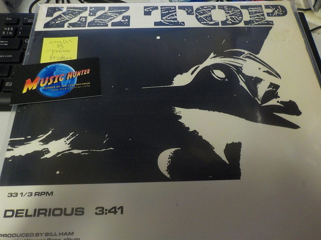 ZZ TOP - DELIRIOUS 1ST U.S PROMO -85 LP  12" single M-/EX+
