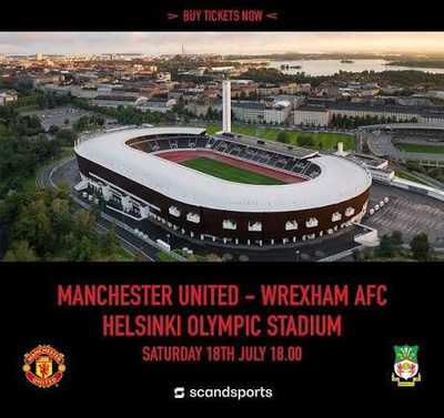 2 kpl vierekkäisiä lippuja - Manchester United - Wrexham AFC