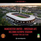 2 kpl vierekkäisiä lippuja - Manchester United - Wrexham AFC - pikkukuva 1