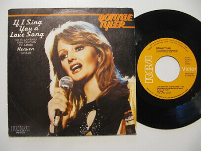 Bonnie Tyler If I Sing You A Love Song 7" sinkku Espanja