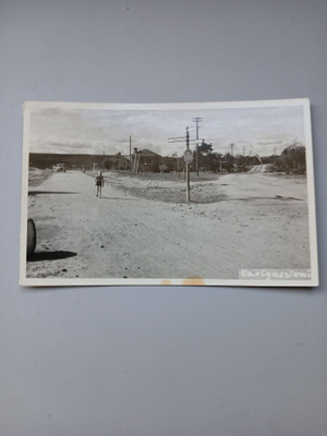 Karigasniemi kylän raittia v.1955