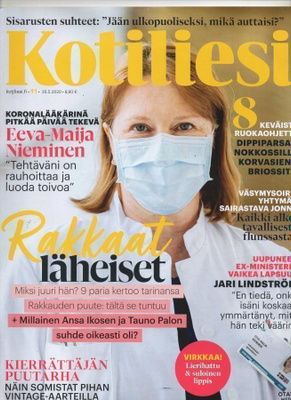 Kotiliesi n:o 11 2020 Ansa Ikonen & Tauno Palo. Jari Lindstr