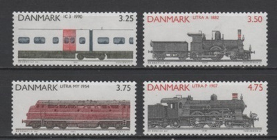 (S1643) DENMARK, 1991 (Locomotives). Mi ## 996-999. MNH**