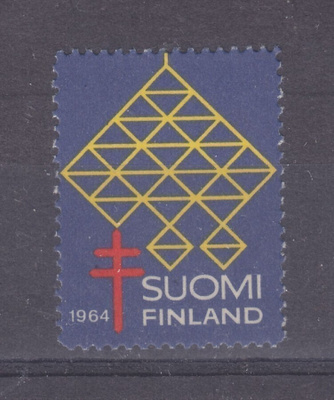 1964 TUB joulumerkki postituoreena.