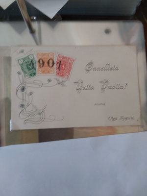 1901 postimerkki aiheinen Kortti