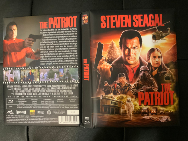 The Patriot Blu Ray Mediabook Steven Seagal