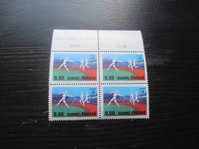 Yleisurheilun EM-kilpailut 0,30mk 1971 nelilö numerolla **
