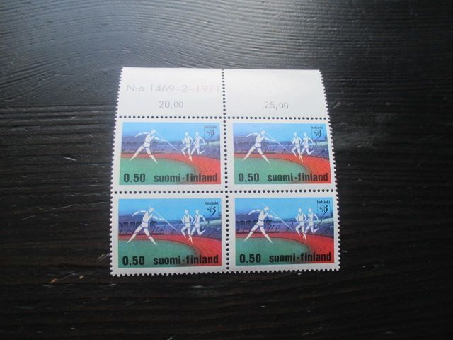 Yleisurheilun EM-kilpailut 0,30mk 1971 nelilö numerolla **