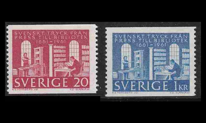 Ruotsi 476-7 ** Kuninkaallinen kirjasto (1961)