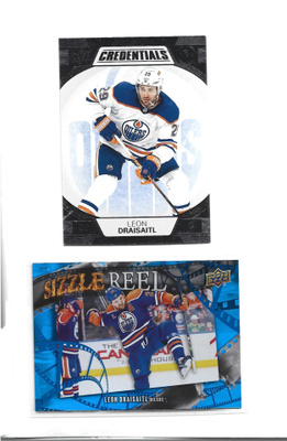 2 X LEON DRAISAITL - 1erkkari=SIZZLE REEL #SR-18 UD 2025-26