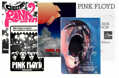 PINK FLOYD -- julistesetti A4 x 5 (mm. UPEA lahja !!!) #1