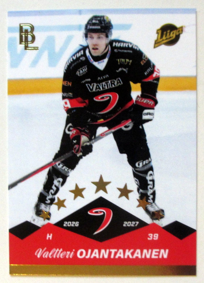 Valtteri Ojantakanen Jyp 2026-27 Blueline base Gold /100