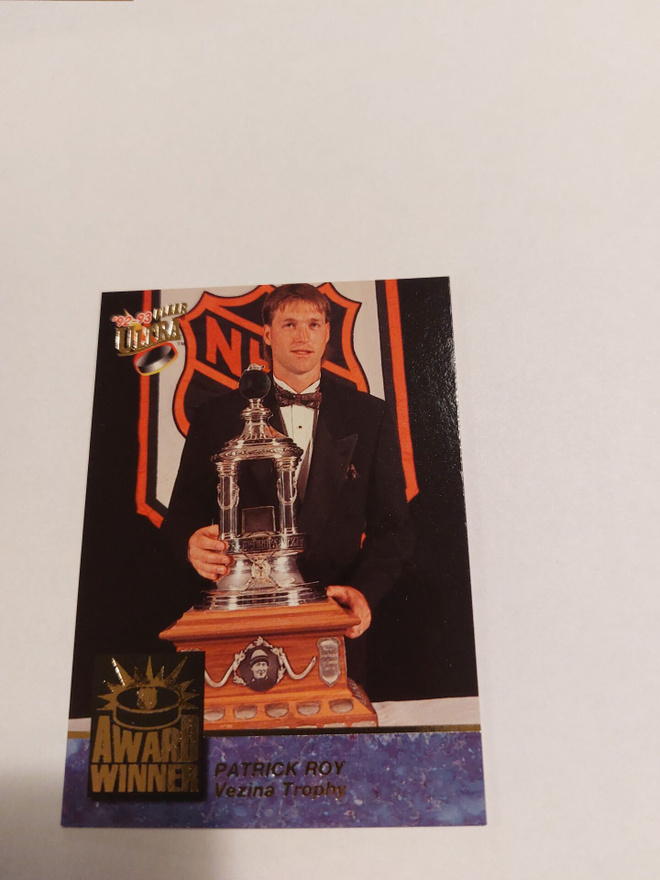 1992-93 Ultra Award Winners #4 Patrick Roy