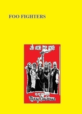 FOO FIGHTERS christmas postikortti --- 18cm x 13cm