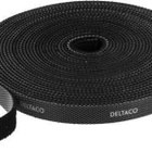 Deltaco velcro tarranauha, 10mm, 5m, musta *UUSI* - pikkukuva 3
