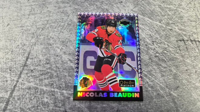 Nicolas Beaudin 2020-21 OPC Platinum Purple Houndstooth