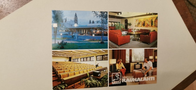 Hotelli Rauhalahti, Kuopio, kulkenut postikortti
