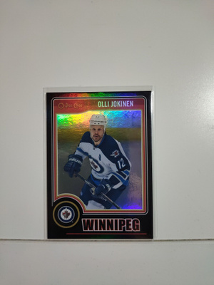 2014-15 O-Pee-Chee - Black Rainbow #25 Olli Jokinen SN100