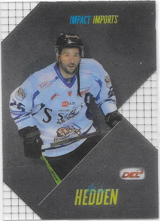 2017-18 DEL Impact Imports #13 Mike Hedden Nurnberg    ÄSSÄT
