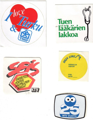 I love Turku-, MTV 25 vuotta, Silja Line, -Tuen lääkärien