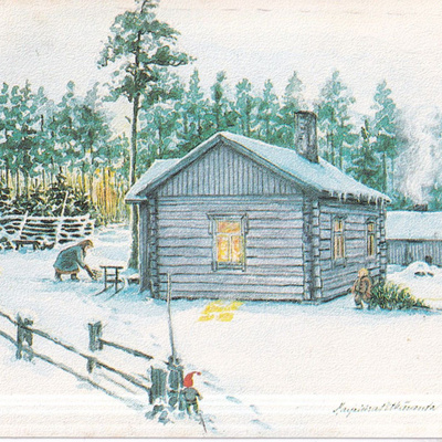 Marjaliisa Pitkäranta, Mummo luutii tontut kurkkii. e310